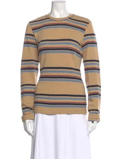 Pre-owned D&g Wool Striped Sweater In Neutral