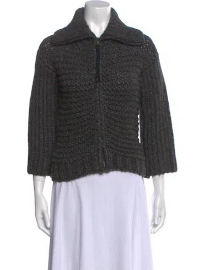 Pre-owned D&g Wool Sweater In Gray