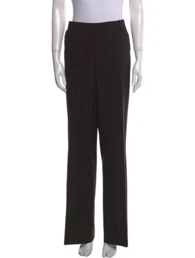 Pre-owned D&g Wool Wide Leg Pants In Black