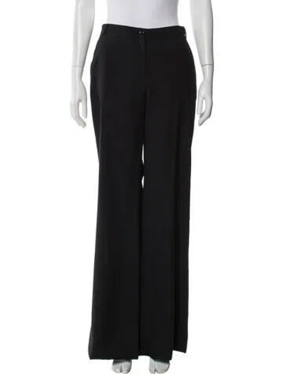 Pre-owned D&g Wool Wide Leg Pants In Black