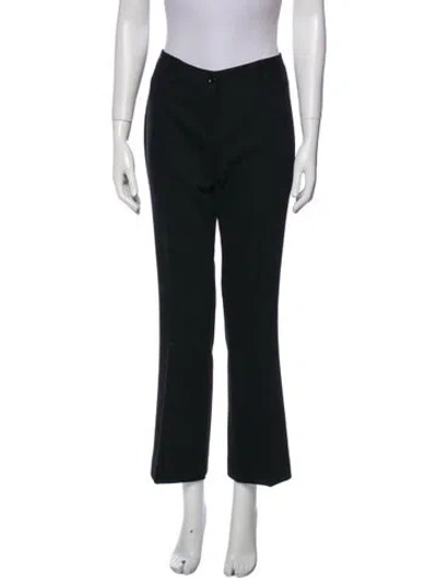 Pre-owned D&g Wool Wide Leg Pants In Black