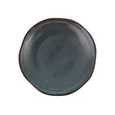 D & V Ston Porcelain Dinnerware Dinner Plate, 10-inch, Set Of 6