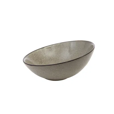 D & V Ston Porcelain Dinnerware Tilt Bowl, 8.5-inch, Set Of 3