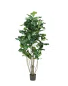 D&w Silks 5ft Potted Fuddle Leaf Fig Tree