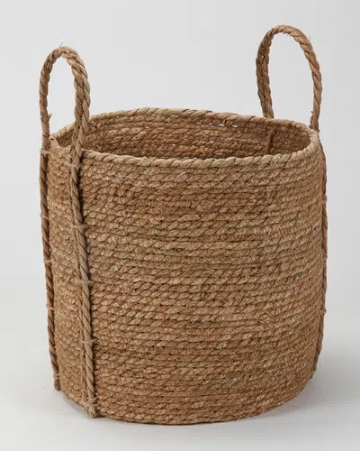 D&w Silks Basket In Brown