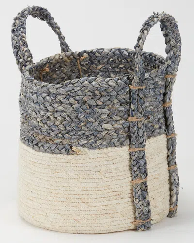 D&w Silks Basket In Gray