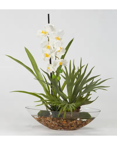 D&w Silks Dw Silks Floral Arrangement In Green