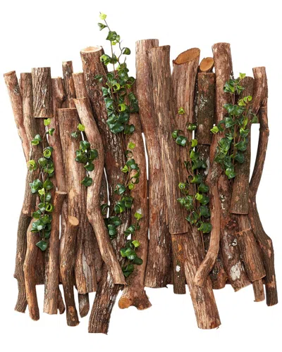 D&w Silks Wall Hanging Dragonwood With Ficus Benjamina In Multi