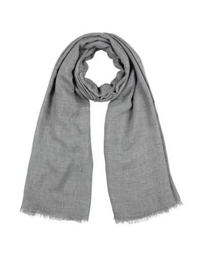 D'aniello Scarf Grey Size - Modal, Virgin Wool In Gray