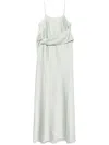D Exterior D.exterior Draped Slip Dress In Verde