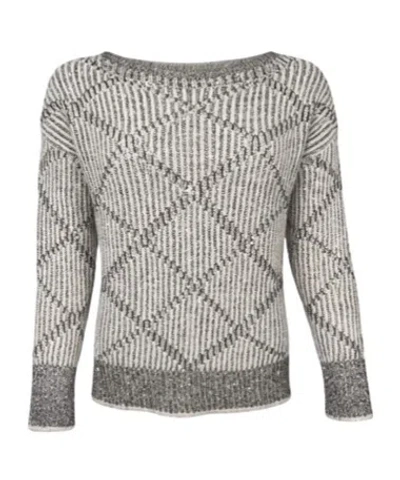 D EXTERIOR ARGYLE SWEATER