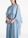 D Exterior Asymmetric-hem Jacket In Blue