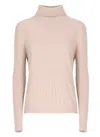 D Exterior Beige Cashmere Blend Sweater In Multi