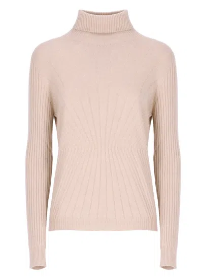 D EXTERIOR BEIGE CASHMERE BLEND SWEATER