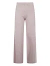 D Exterior Beige Wide-leg Trousers With Cable Knit Detailing In Neutral