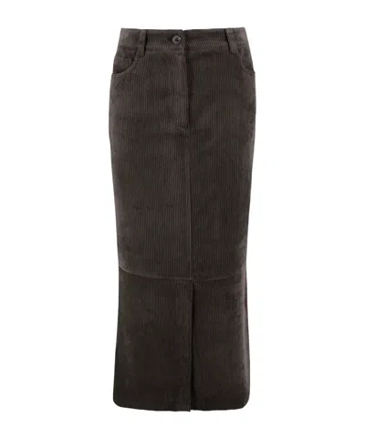 D EXTERIOR BELT LOOP SKIRT