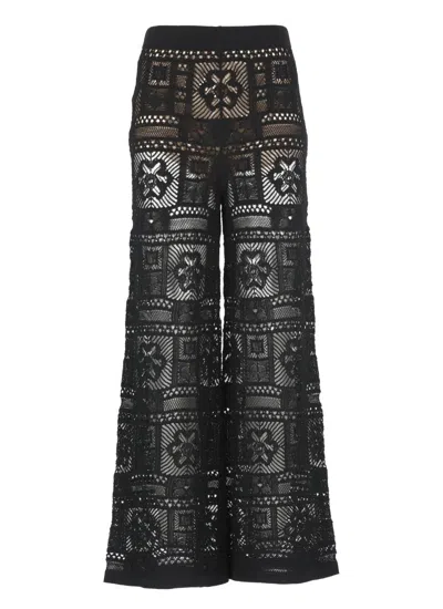 D Exterior D. Exterior Black Cotton Pants