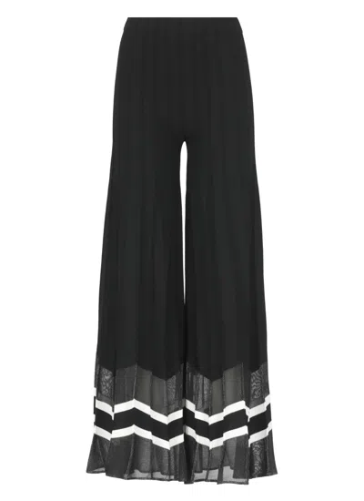 D Exterior D. Exterior Black Viscose Pants