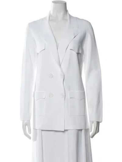 Pre-owned D Exterior Blazer In White