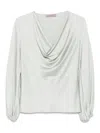 D Exterior Satin Blouse