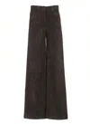 D Exterior Brown Corduroy Palazzo Pants In Brown