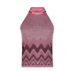 D Exterior Canotte And Top Woman D.exterior - Degrade' Lux Top Bow - Fuchsia In Pink