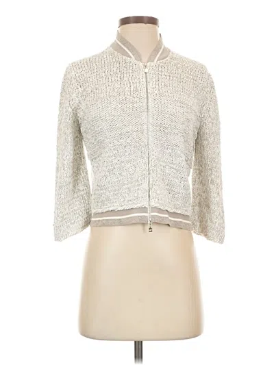 Pre-owned D Exterior Cardigan Sweater In Silver