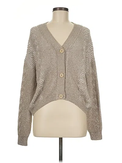 Pre-owned D Exterior Cardigan Sweater In Tan