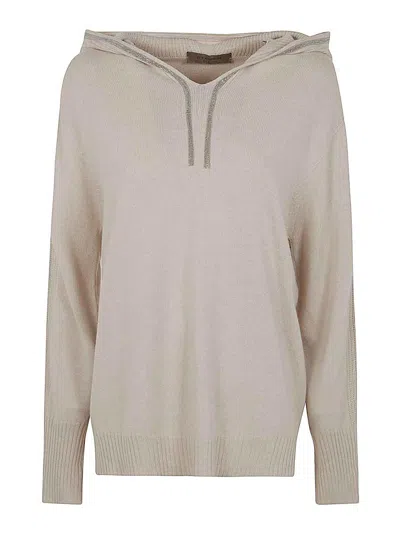 D Exterior D. Exterior Cashmere Hoodie In Orange