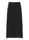 D Exterior Cashmere And Wool Skirt In Black