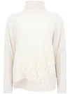 D EXTERIOR CASHMERE AND WOOL SWEATER WITH EMBROIDERY