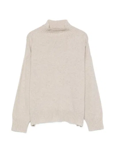 D Exterior Cashmere High-neck Sweater In Neutral