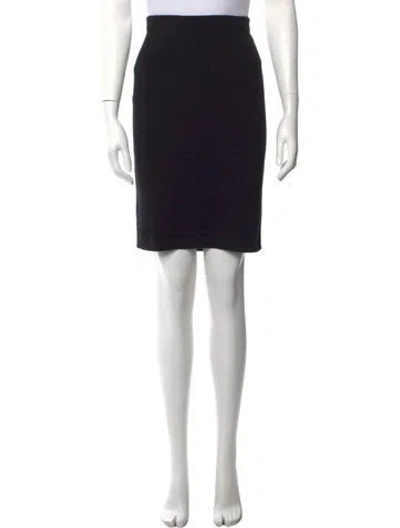 Pre-owned D Exterior Cashmere Mini Skirt In Black