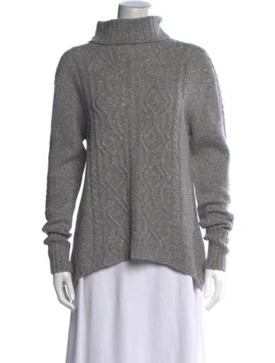 Pre-owned D Exterior Cashmere Turtleneck Sweater In Grey