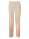 D Exterior Centre-crease Tailored Trousers In Brown
