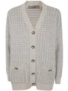 D-exterior D. Exterior Check Crystals Cardigan In Gray