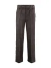 D Exterior Corduroy Trousers In Brown