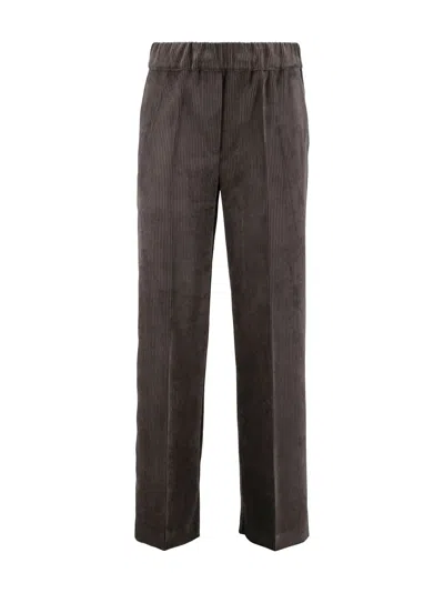 D Exterior Corduroy Trousers In Brown