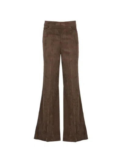 D Exterior Corduroy Wide-leg Trousers In Brown