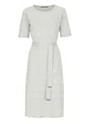 D Exterior D.exterior Zigzag Belted Dress In Multi