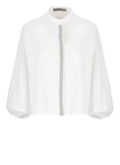 D Exterior Cotton Shirt In White