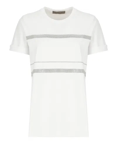 D Exterior Cotton T-shirt In White