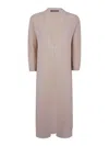 D Exterior D. Exterior Lux Long Cardigan In White