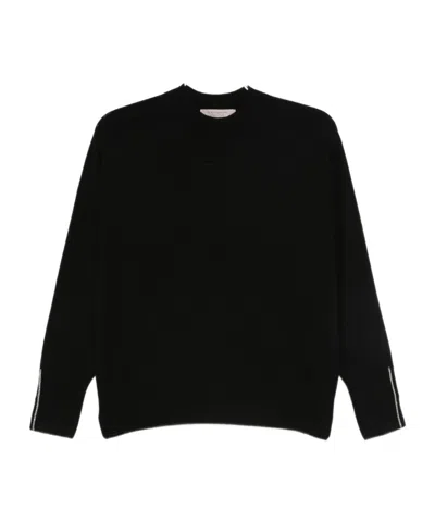 D EXTERIOR CREW NECK LONG-SLEEVED SWEATER