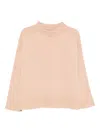D Exterior Crew-neck Sweater In Pink