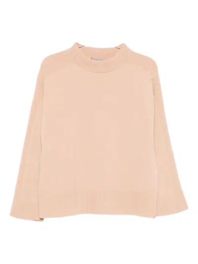 D Exterior Crew-neck Sweater In Neutral