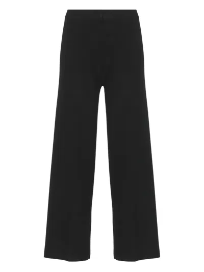 D Exterior D.exterior Wide Leg Pants In Black