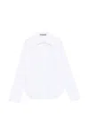 D Exterior 크리스털 장식 셔츠 In White