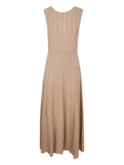 D-exterior D. Exterior Crystals Long Dress By D. Exterior