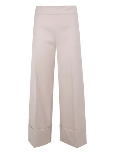 D Exterior Cuffed Trousers In Neutral